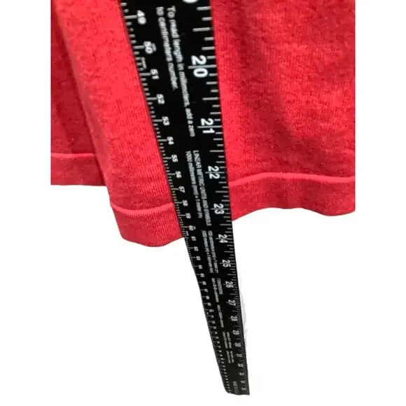 August Silk Red Cardigan with Built-In Ruffle Top Size M Elegant, Glamorous - Picture 7 of 7